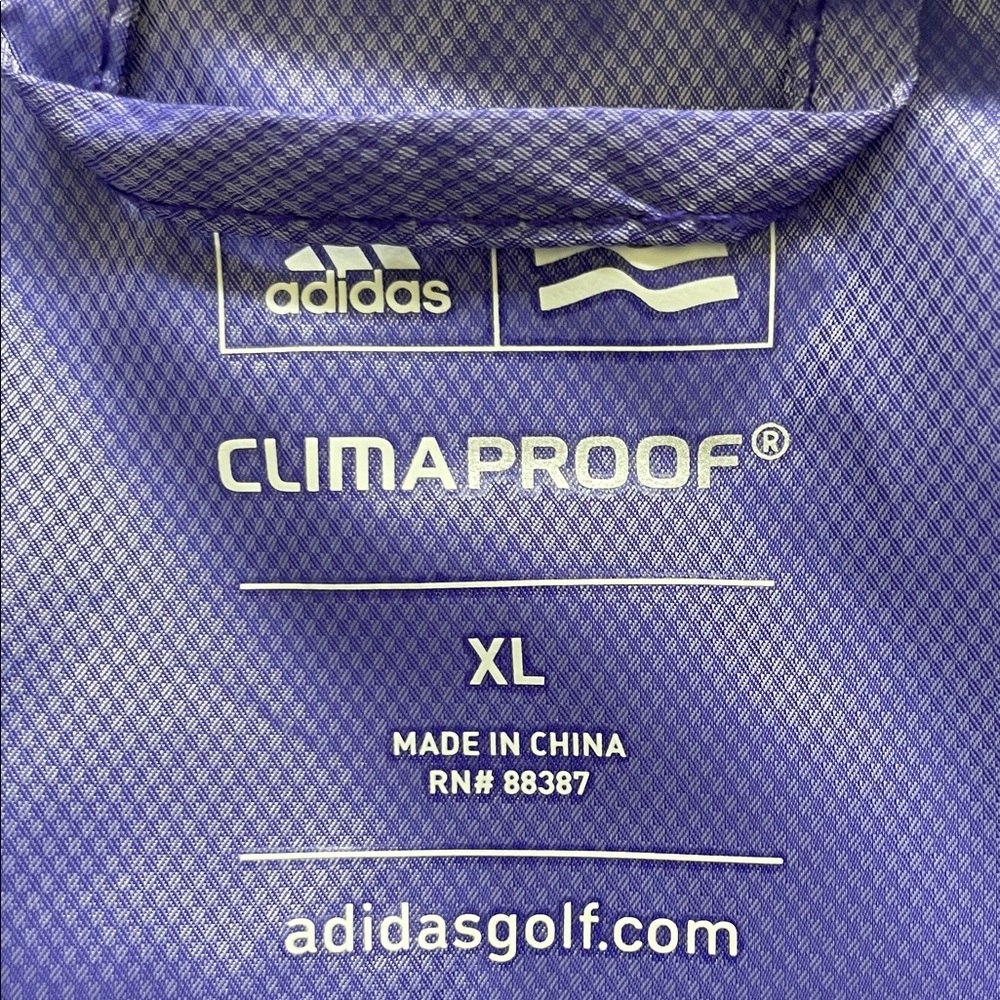 Women's Adidas Climaproof  Jacket - Purple SZ XL - Picture 3 of 8